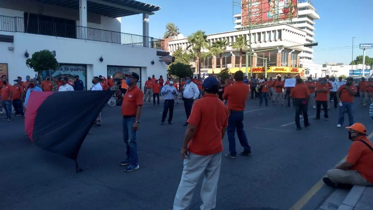 protesta huelga choferes transporte